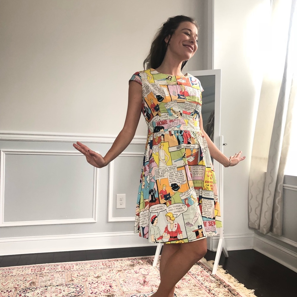 Pop art retro dress